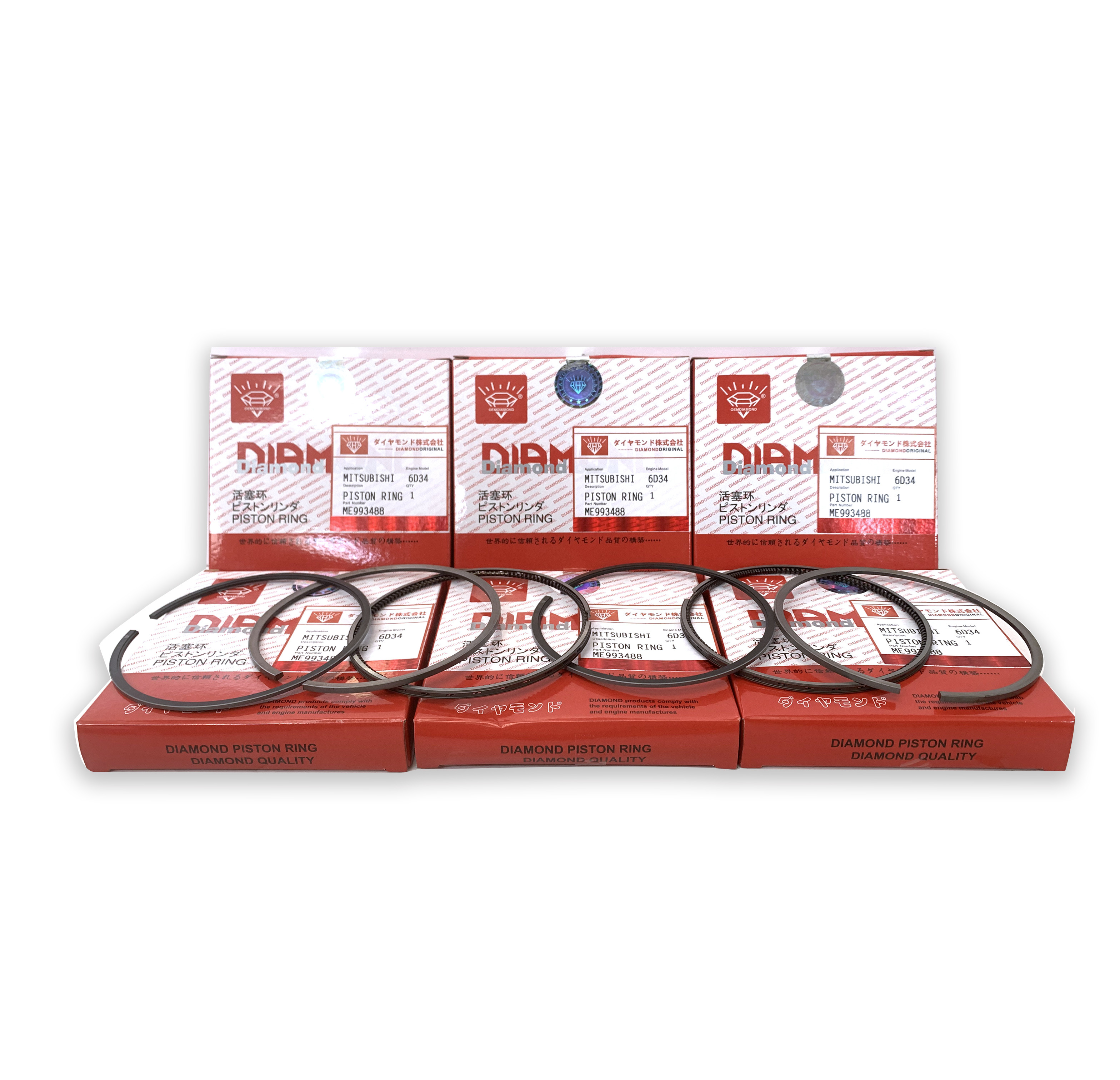 ME993488 ME996442 CATERPILLAR Engine Parts 6D34 4D34 HD820-1 HD820-2 Engine Piston Ring