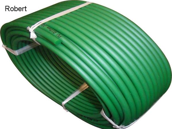 Rough Polyurethane Round Conveyor Belt For Food Industry Light Green / Dark
