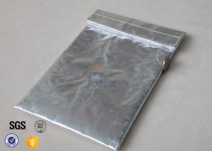 Quality Silver Fiberglass Fabric Fireproof Document Bag For Photos SDS TDS wholesale