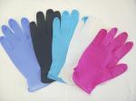 Colored Powder Free Nitrile Disposable Gloves For Medical / Industry Field