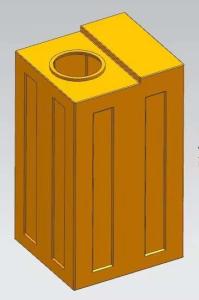 Quality 120 Liters Square Chemical Dosing Tank 32 Gallons wholesale