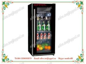 Quality OP-218 2015 New Style Glass Swing Door Blast Freezer ,Retail Shop Equipment Cooler wholesale