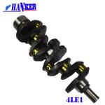 Hanker HRC 45 Isuzu 4LE1 Casting Crankshaft , Car Crankshaft With Stock