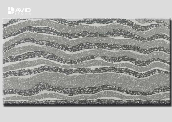 Chemical Resistant Quartz Bathroom Countertops Slab Low Maintenance 3200 X