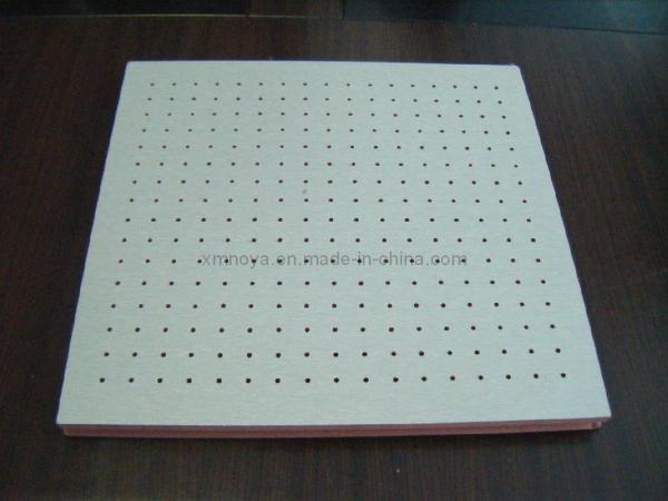 Veneer Surface Perforated Wooden Acoustic Board Sound Absorption Panel for