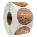 Business Label Sticker Packaging Glossy Vinyl Circle Stickers Pvc Waterproof