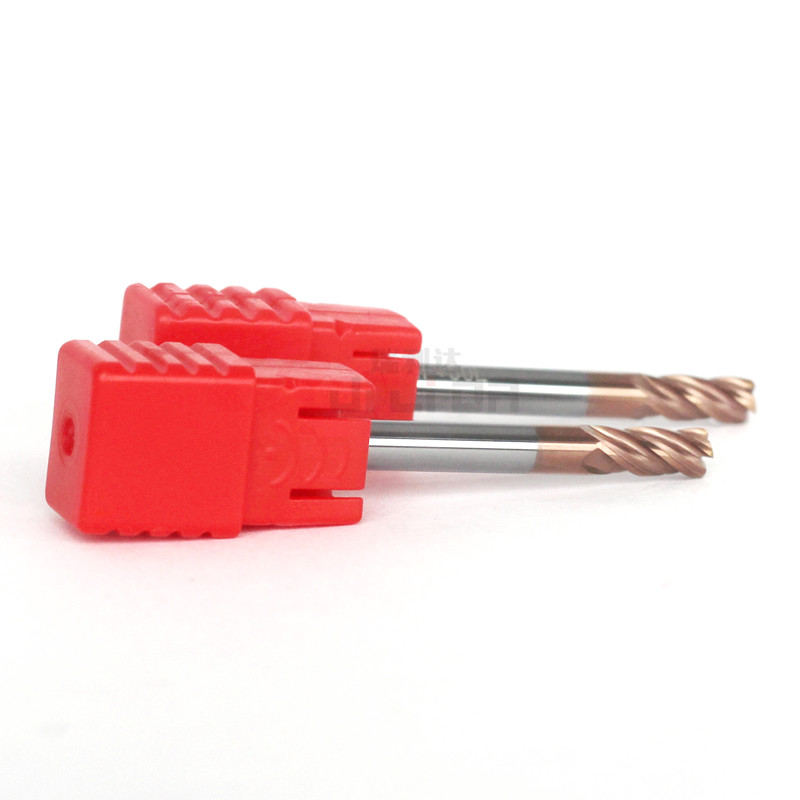 2mm 4mm 6mm 1/8" Corner Radius End Mill Cutter Flute Length 10mm HRC55