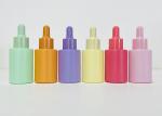 BPA Free 1oz 30ml Cosmetic Dropper Bottle Cream Round Multiple Colors