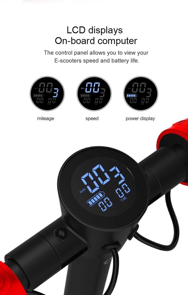 Lightweight Powerful Electric Scooter 250W Li Ion Battery 100KG Max Load