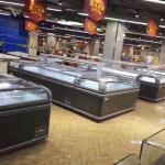 Glass Top Display Chest Deep Island Freezer With Combination Design