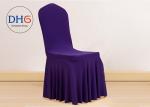 Banquet Style Folding Chair Covers Stretchable Machine Washing 85-105m High