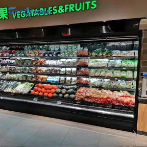 Quality Fruit Vegetable Refrigerated Display Cabinet Air Curtain 912 - 2352L wholesale