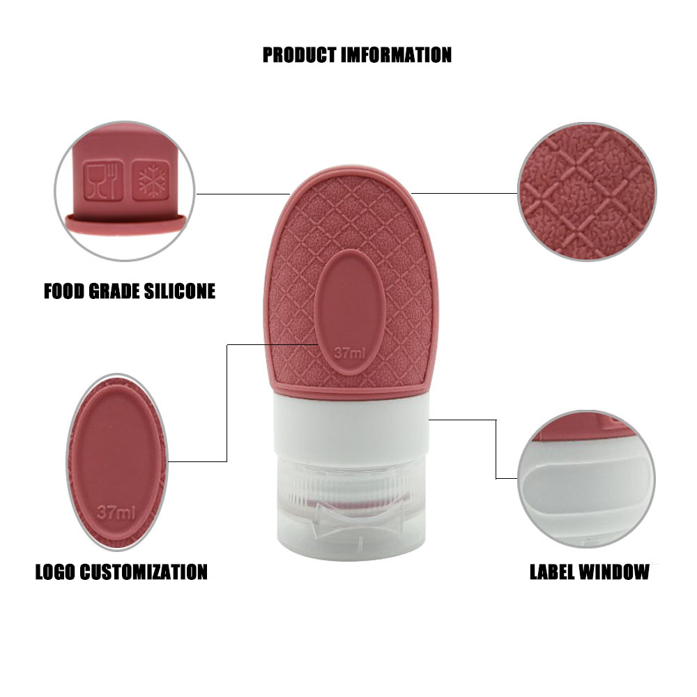 Multipurpose 37ml 60ml 89ML Silicone Travel Bottle Set