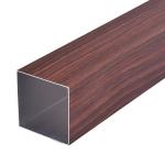 Decoration Aluminum Square Tube Section Customized Color For Showroom