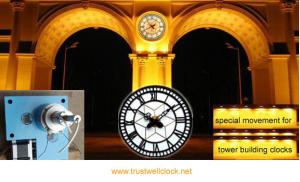 Quality replacement movement/mechanism for old tower church building clocks wholesale