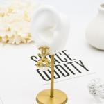 316 Stainless Steel Ear Piercing Jewellery 18mm Pearl Piercing Earrings