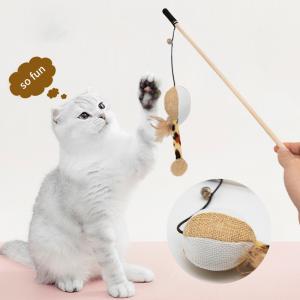 Quality Cat Teaser Stick Cat Toys Juguetes para Gatos Pet Toys Products for Your Feline Friend Picture Included wholesale