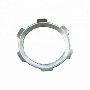 Quality Zinc Plated Steel Rigid Conduit Locknut , Female Connection Rigid Pipe Fittings wholesale