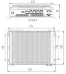 2U Industrial Fanless Embedded Computers 4G Memory 64GB Solid State Drive
