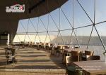 Geodesic Dome Shaped Tents Connected With Small One For Entrance / Restaurant