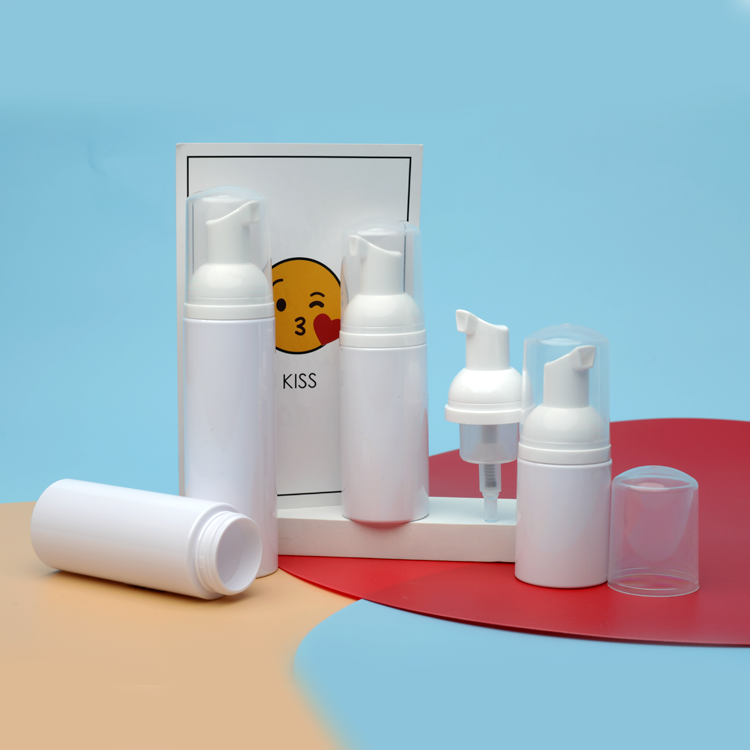Round Shape 50ml PET Plastic Bottle Refillable Transparent PET Bottles