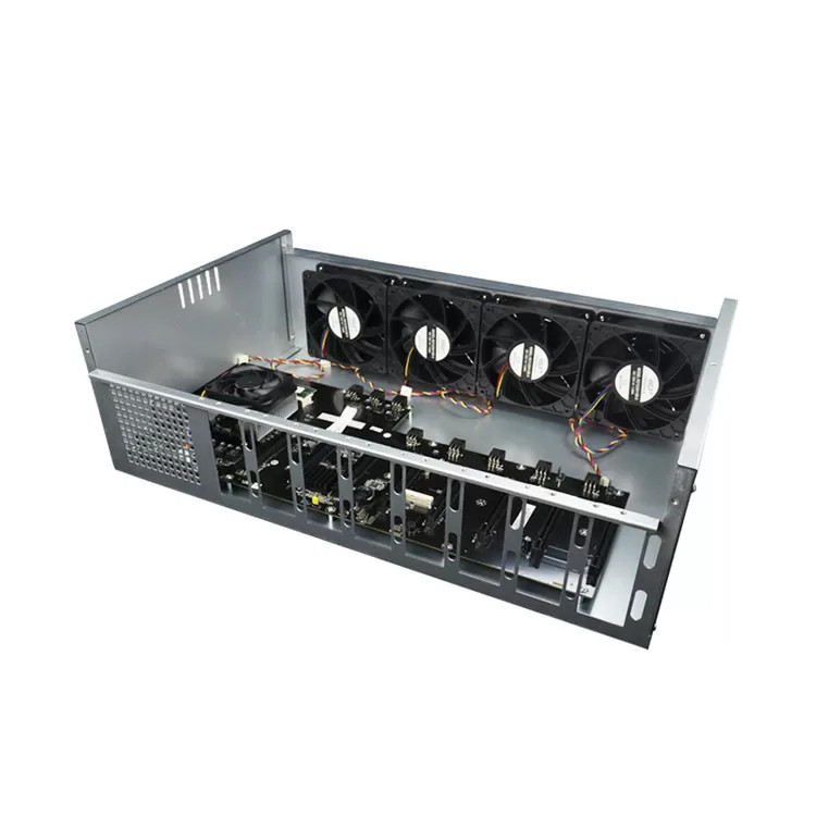 60G M.2 Mining Rig Machine AMD A68 Chipset 8 GPU Mining Rig Case