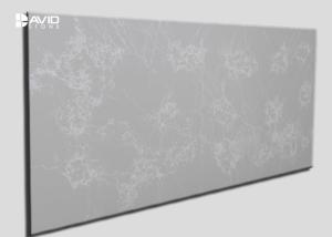 Quality 20/30mm Shinning White Quartz Stone Slab For Bench Top Aging Resistance wholesale