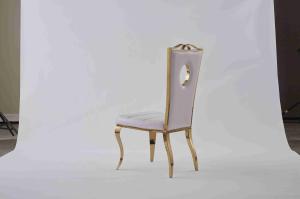 Quality Coloured Velvet Dining Chairs Wedding Banquet Chair Hollow Design For Home wholesale