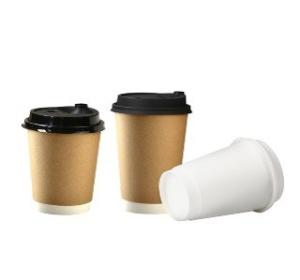 Quality PE Coated Insulation Double Wall Paper Cups For Hot &amp; Cold Beverages wholesale