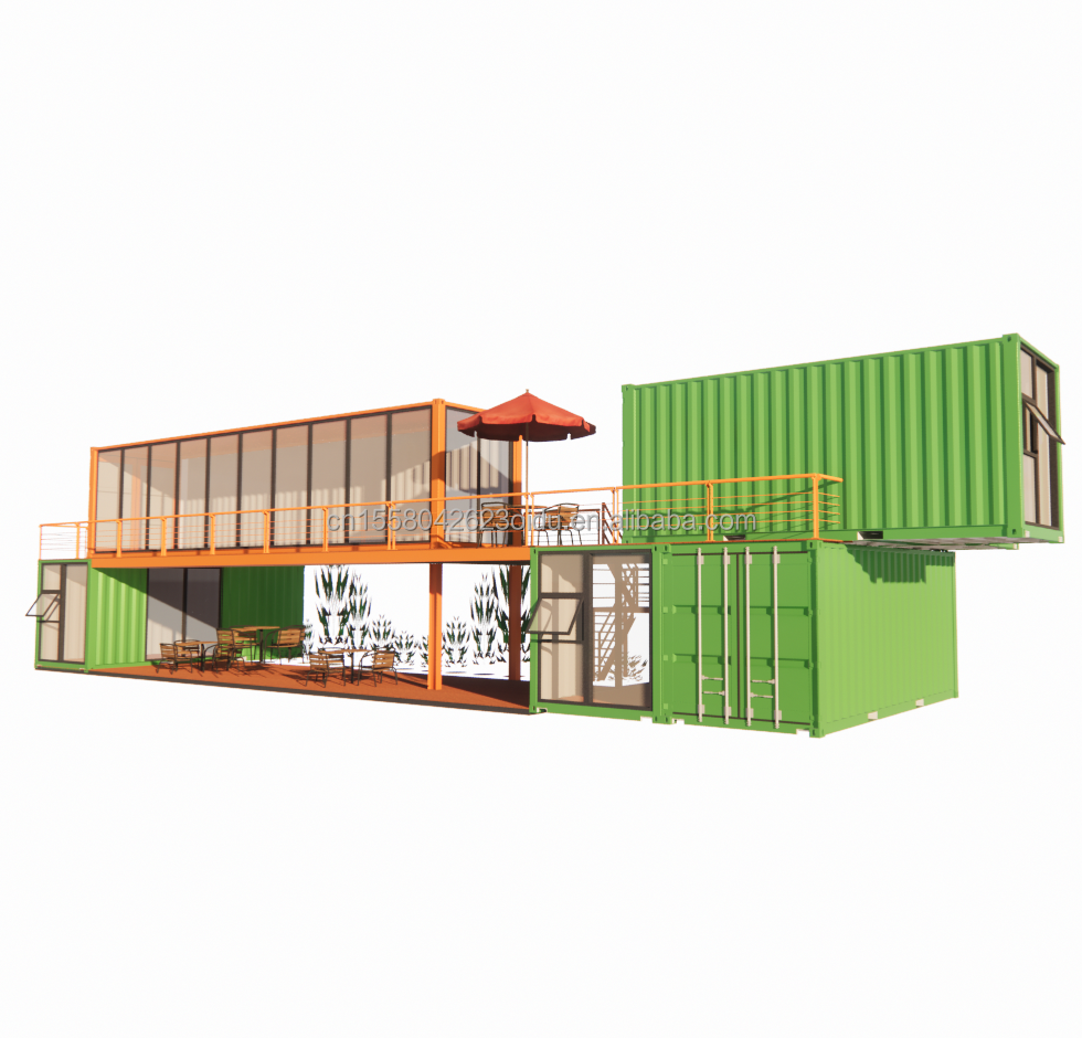 Modular Small Kit Cabin Residential Container Housing Main Structure Galvanized Steel Square Tubes