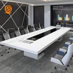 Rectangular Executive Conference Room Tables Solid Surface Free Design