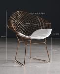Modern Simple Design Outdoor Restaurant Chairs Metal Frame Custom Material