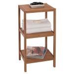 wooden bamboo bathroom towel storage rack
