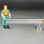 Hot Dipped Galvanized AASHTO M-180 Zinc Steel Road Barrier For Roadway Safety