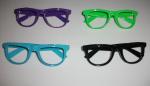 Purple Frame 3D Fireworks Glasses , Plastic Diffraction Glasses