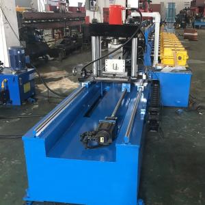 China PLC Control Gearbox Driven Steel Slotted Strut Channel Roll Forming Machine on sale