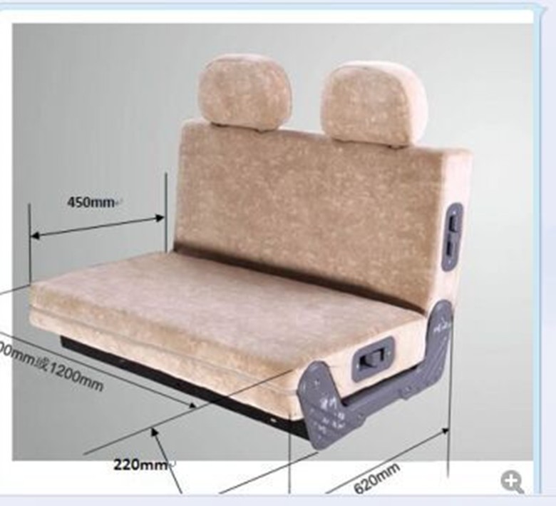 Two joint people RV seat with folding function
