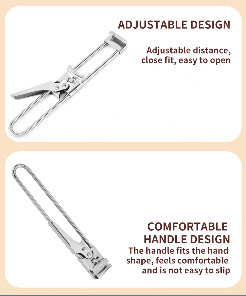 Multifunctional Stainless Steel Cap Opener for Kitchen Comfortable Handle and Durable
