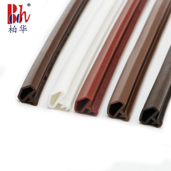 Slot Type Wooden Door Seal Strip Anti-Collision PVC Rubber Sealing Strips For
