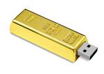 USB Factory supply 16G 3.0 metal material gold bar USB with customized logo show