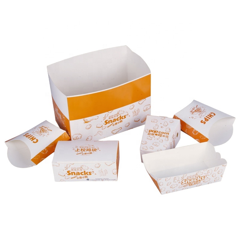Disposable Paper Pizza Hamburger Fried Chicken Boxes For Takeaway Customized