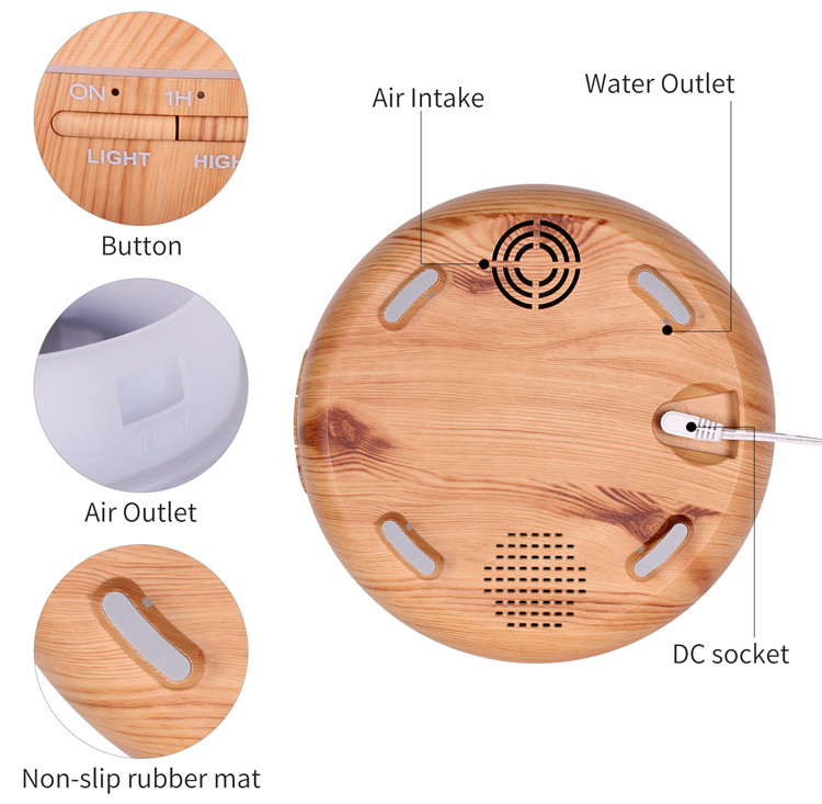 400ml Aroma Essential Oil Diffuser With Bluetooth Speaker