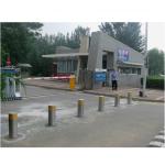 Hotel Entrance Control Hydraulic Road Security Barriers , Safety Bollard 1 Year