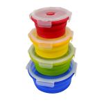 Collapsible Kitchen Storage Containers Freezer and Microwave Safe, Dishwasher