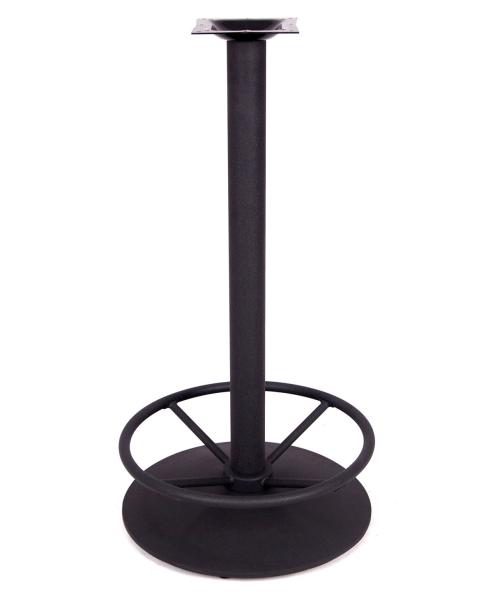 OEM Round Metal Table Legs / Restaurant Bar Table Bases Footrest Colour