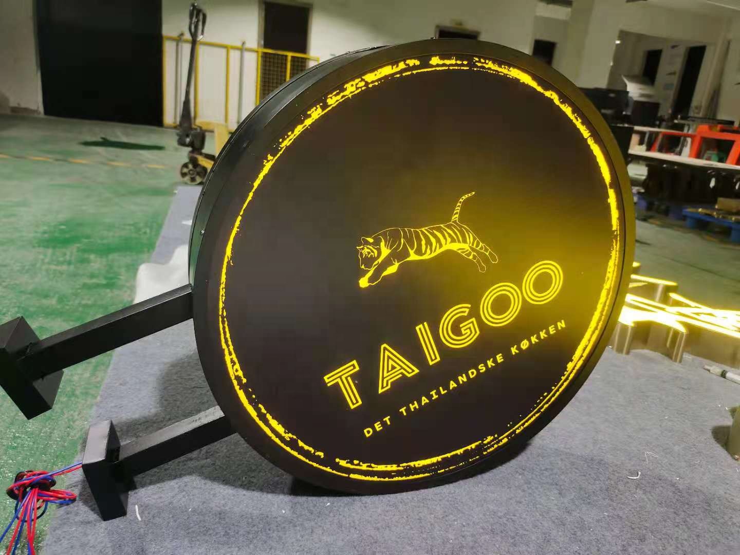 Double-sided luminous light box customize shape color for shop light box energy saving