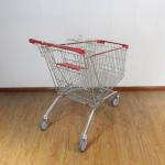 180L General store Galvanized European Market Supermarket Shopping Trolley with