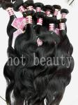 Natural Black Virgin Brazilian Human Hair Extensions Big Curl Type