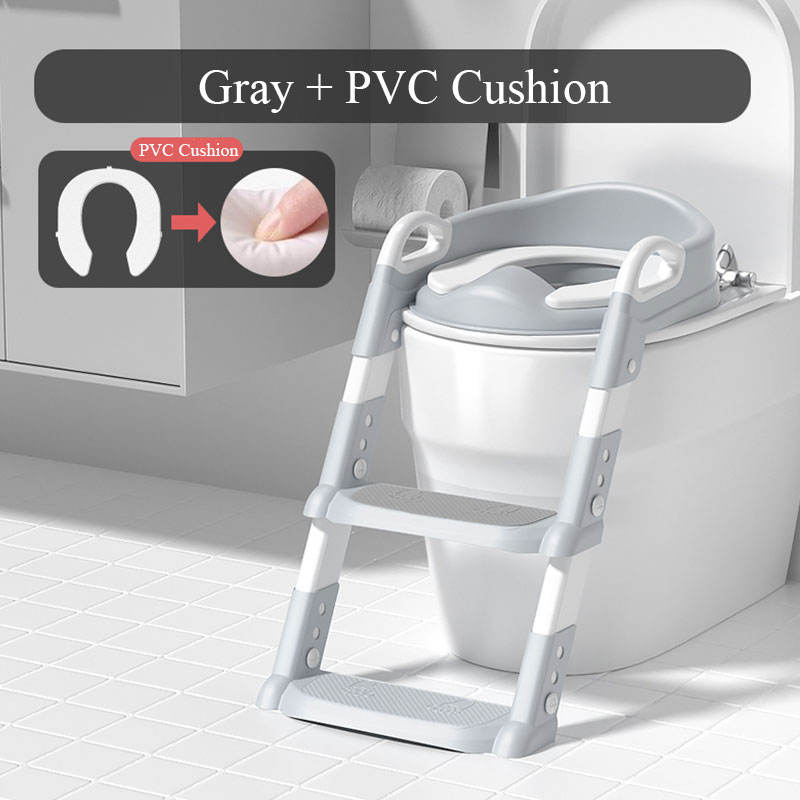OEM ODM Soft Cushion Foldable Potty Seat With Steps OUNINBEAR Brand