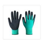 Gardening Cleaning Sandy Latex Palm Coated 15 Gauge Nylon Spandex Gloves